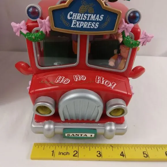 Vtg Action Musical Santa on Delivery Moving Music Box "Santa Is Coming to Town" - Picture 11 of 15